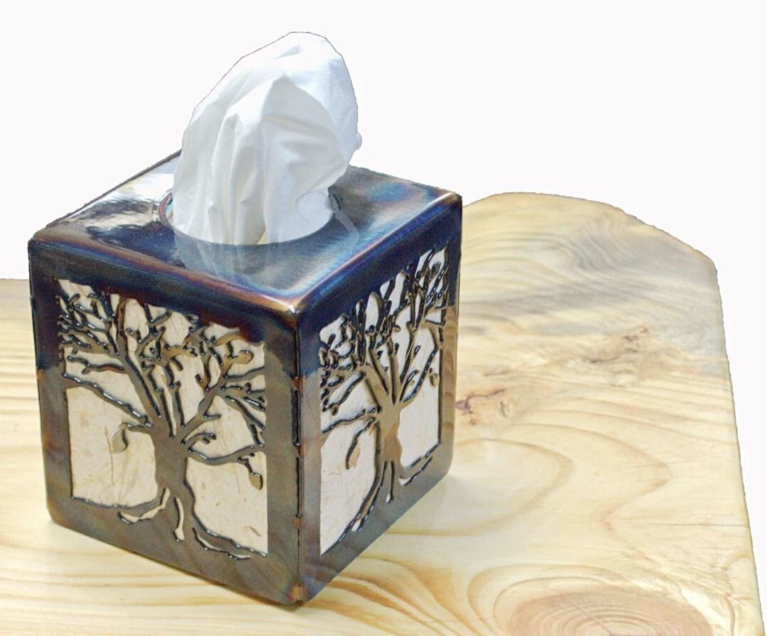 tree of life, tissue cover, rustic, kitchen, bath, cabin, made in america | eBay