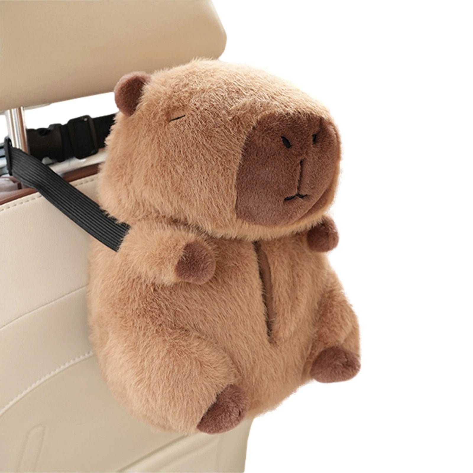 Plush Tissue Box for Car Zippered Cartoon Capybara Tissue Box for Automobile | eBay