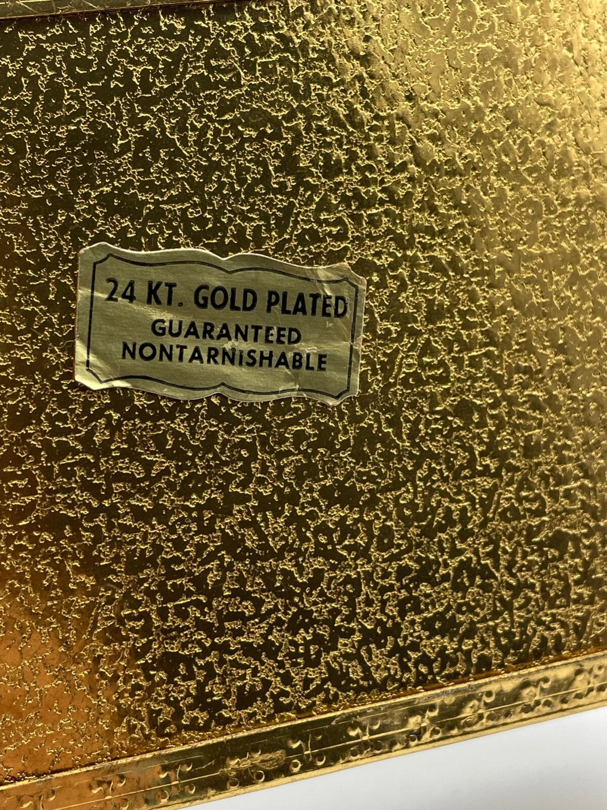 Vtg MCM 24kt Gold Plated Small Tissue Box holder Filigree Hollywood Regency | eBay