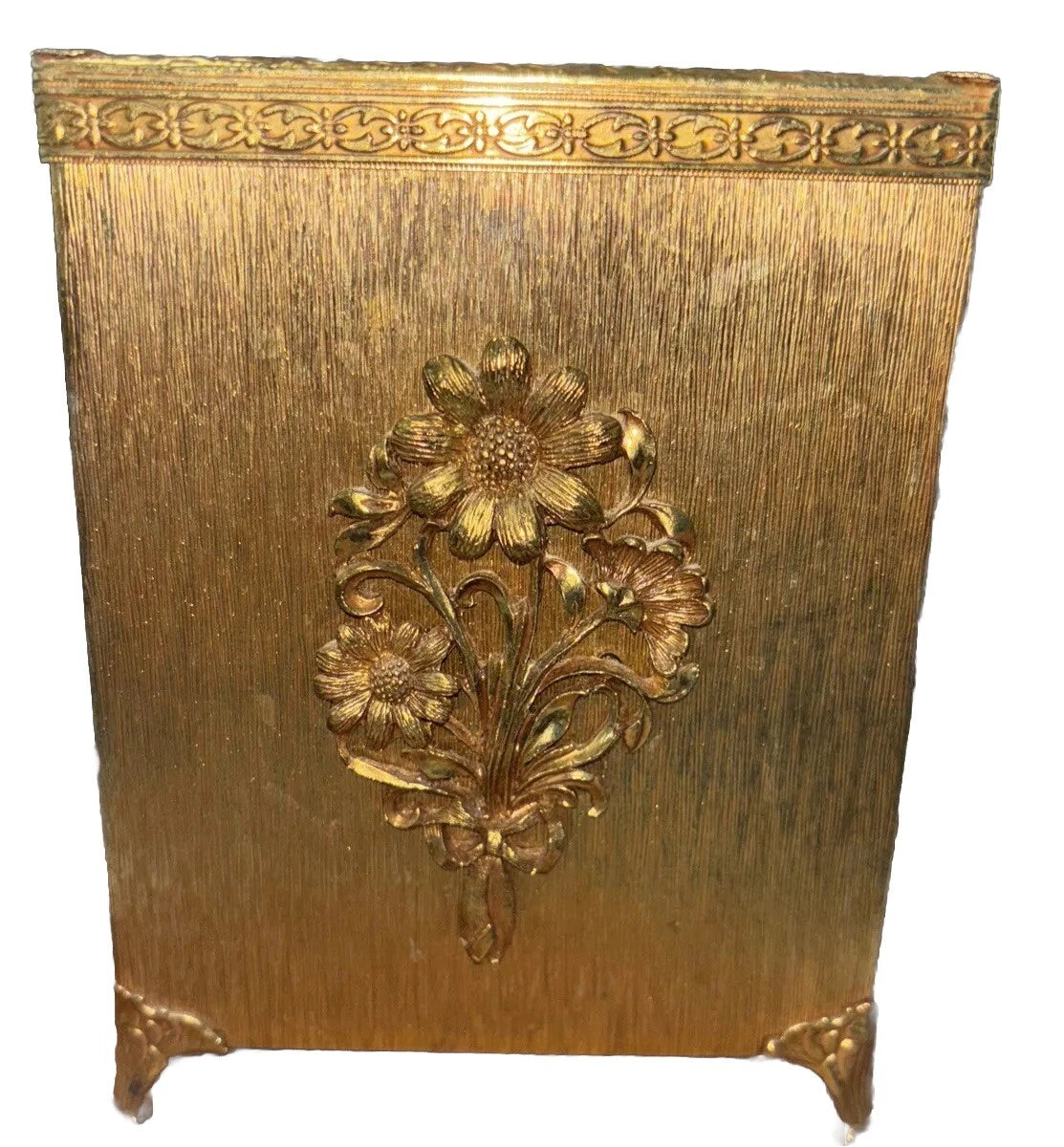 1950’S GOLDTONE HOLLYWOOD REGENCY ROSE WREATH TISSUE BOX COVER | eBay