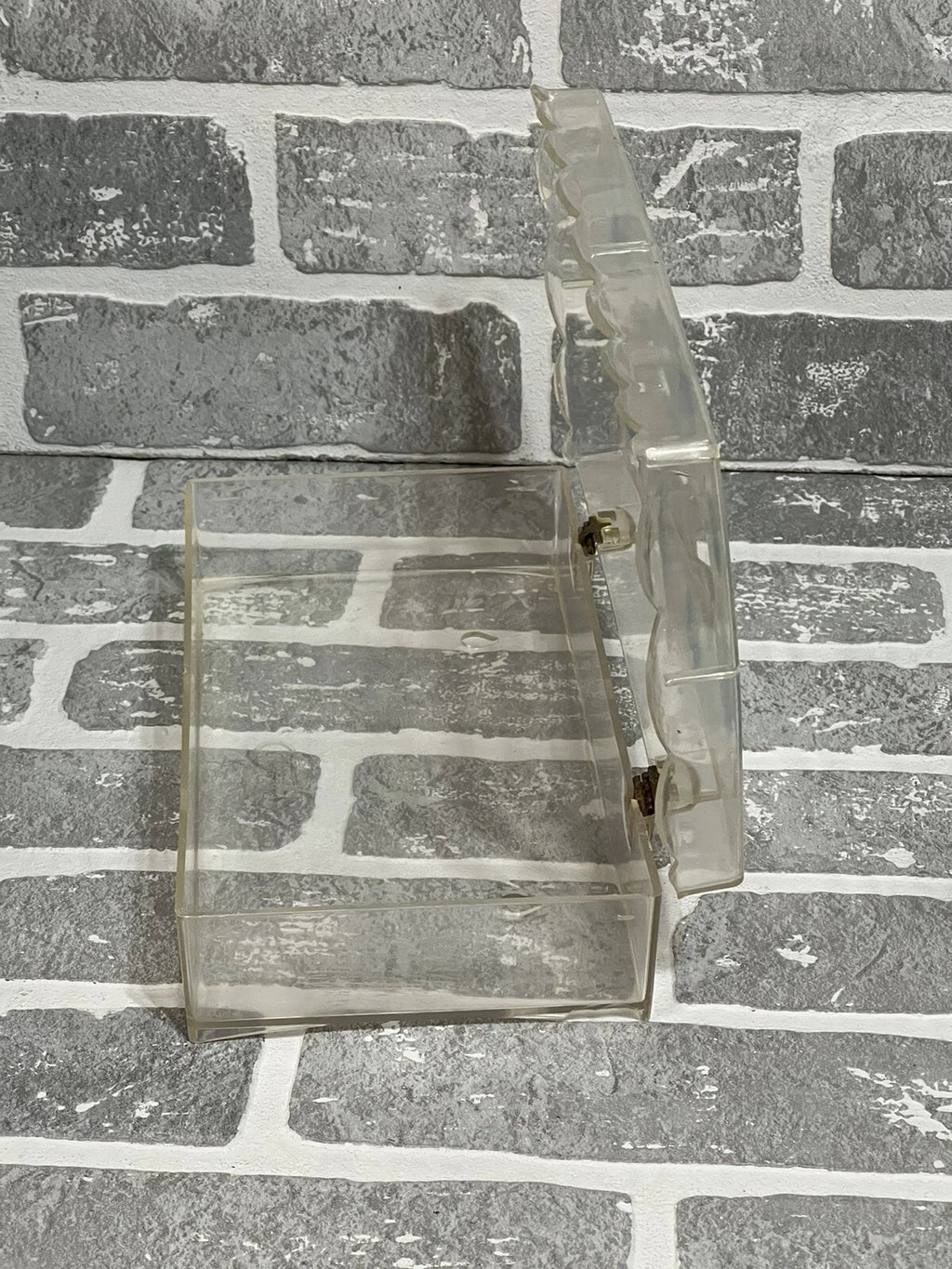 Vintage Wolff Products Co Clear Plastic Tissue Box Painted Butterfly Hinged Lid | eBay