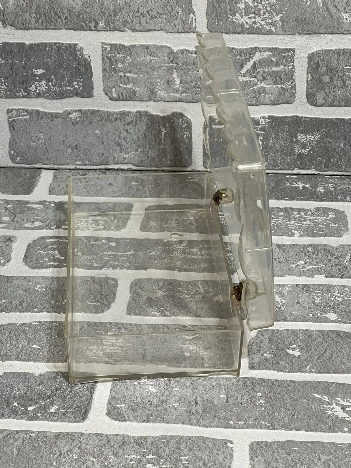 Vintage Wolff Products Co Clear Plastic Tissue Box Painted Butterfly Hinged Lid | eBay