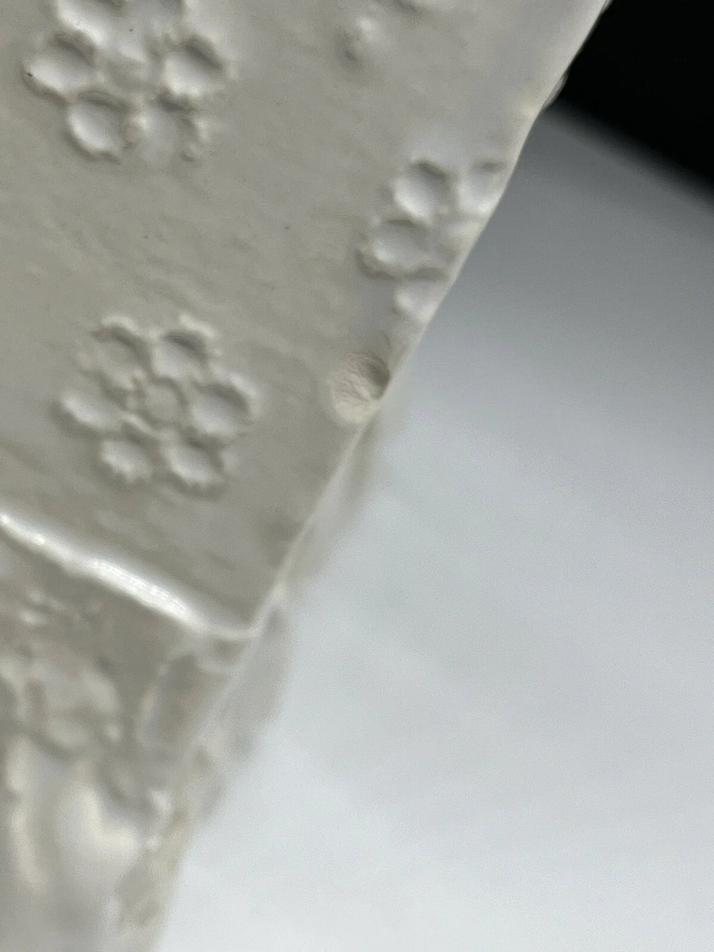 Tissue Box Cover Holder Porcelain Lace Ruffled Trim Grandmillennial White | eBay