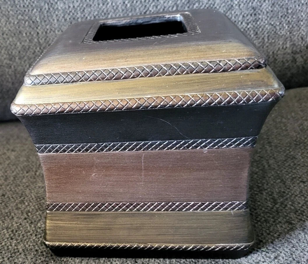 Facial Tissue Box Cover Bronze/Brown Finish | eBay
