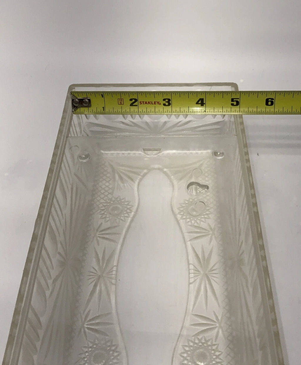 Vintage 1960s MCM Tissue Box Cover Holder Starburst Acrylic Clear Plastic | eBay