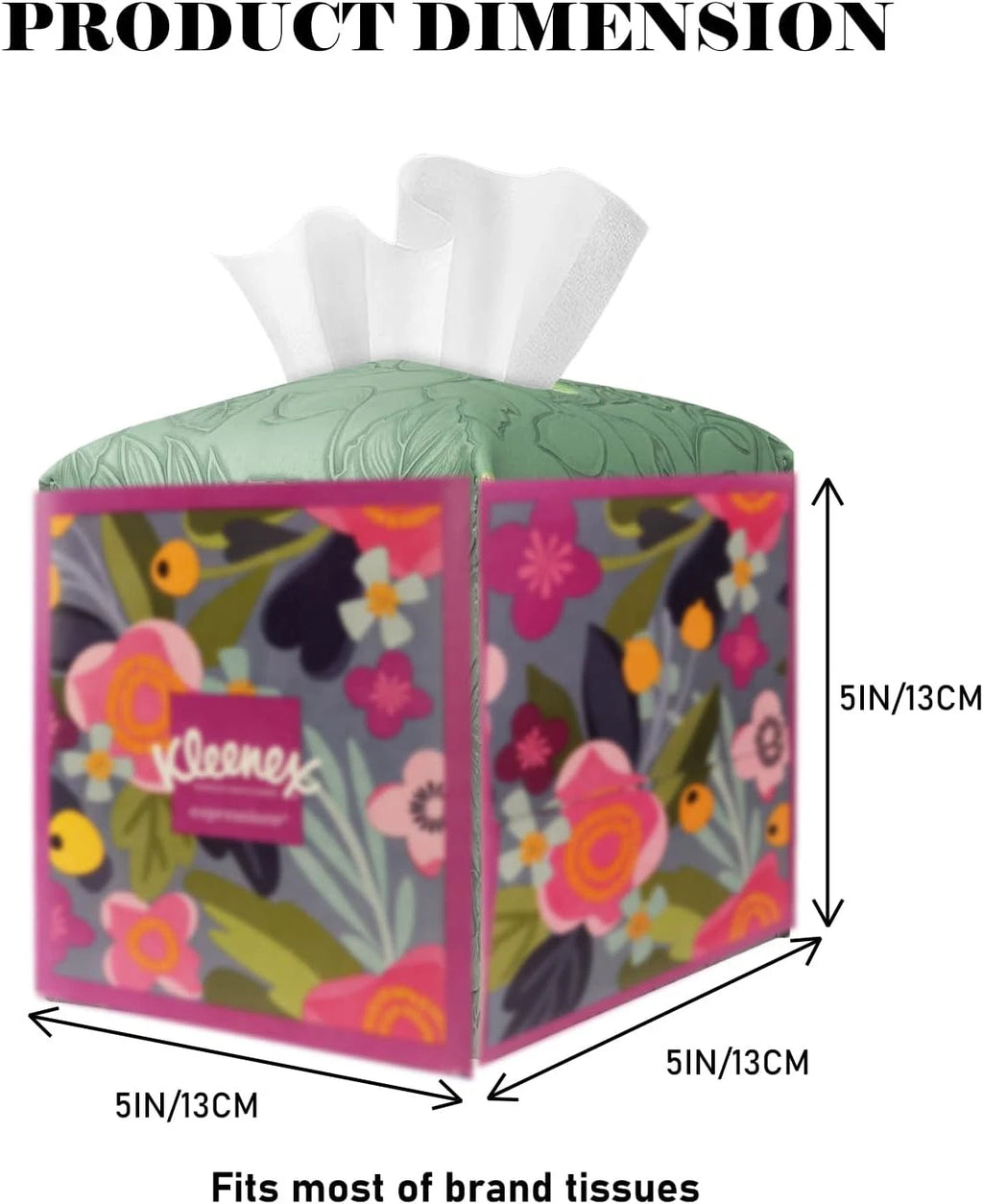 Tissue Box Holder Cover Square Tissue Cube Cover PU Leather Tissue Organizer wit | eBay