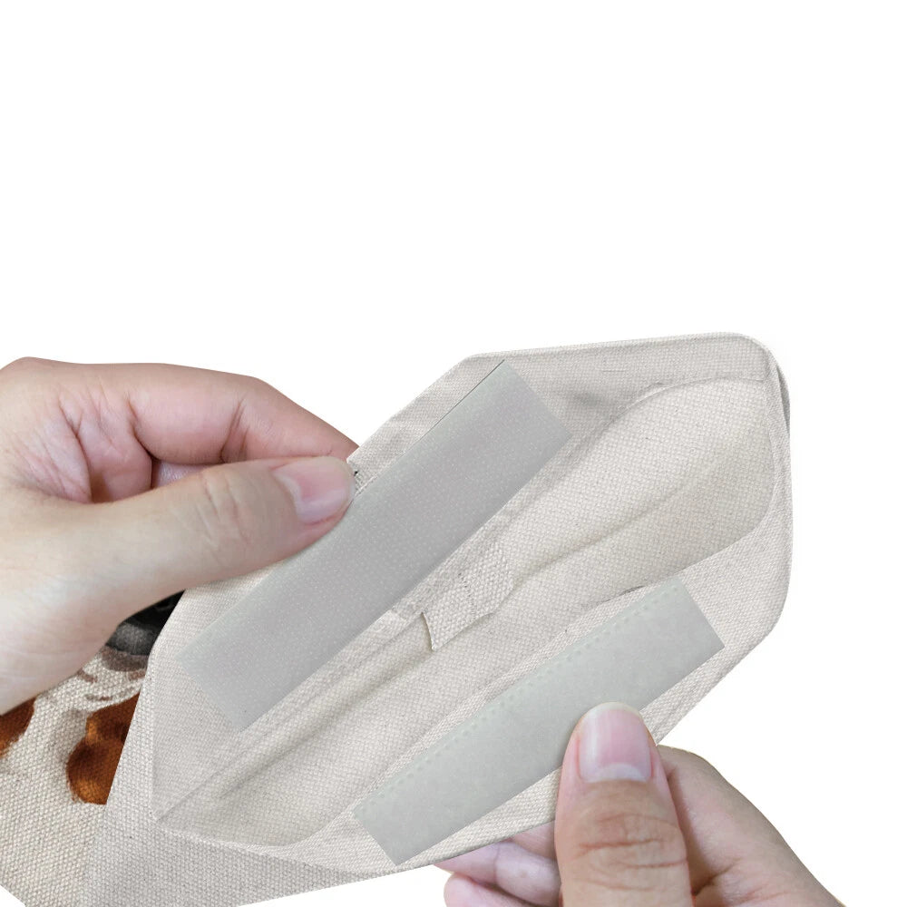 Cotton Linen Tissue Napkin Box Bag Paper Holder Pouch Cover for Home Office Car | eBay