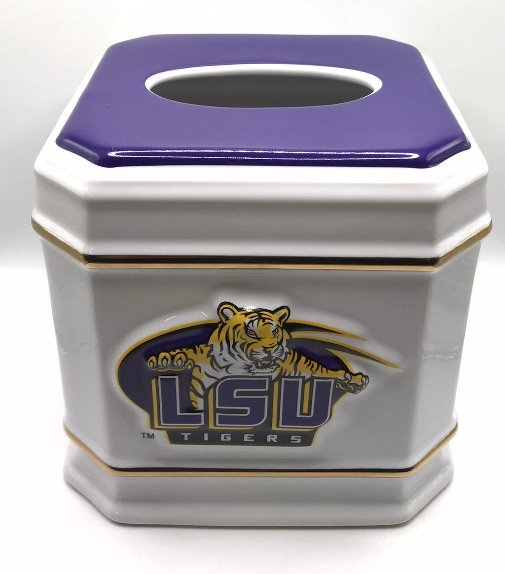 LSU Ceramic Tissue Box Cover by BelleView | eBay