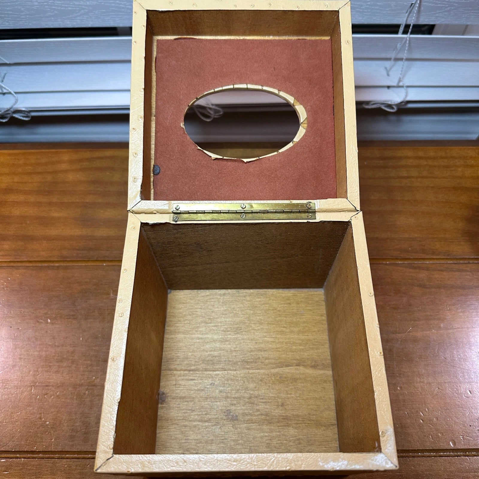 Vintage Labrazel Tissue Box Cover Textured Tan Leather | eBay