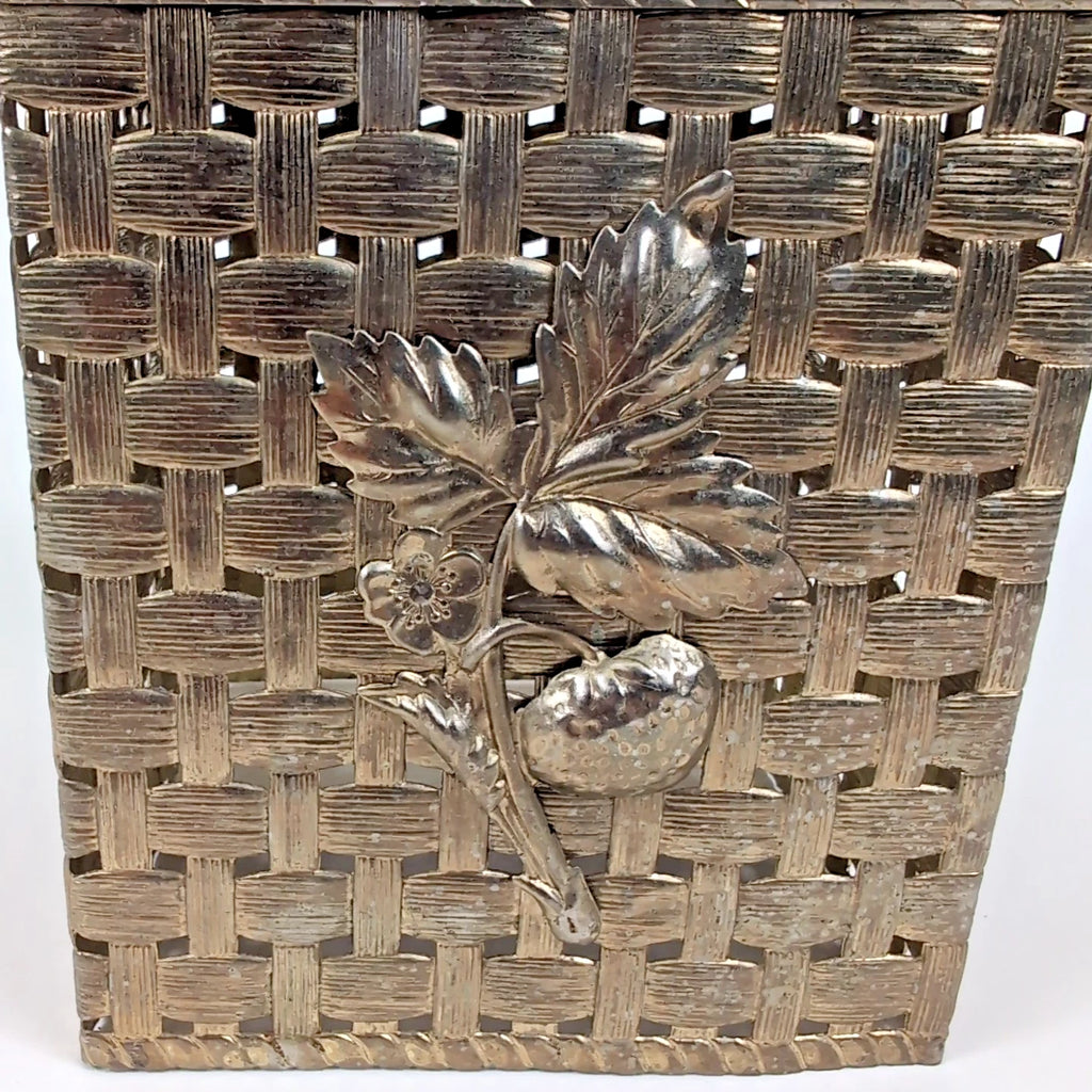Vintage Hollywood Regency Brass Gold Tone Strawberry Tissue Box Holder Cover | eBay