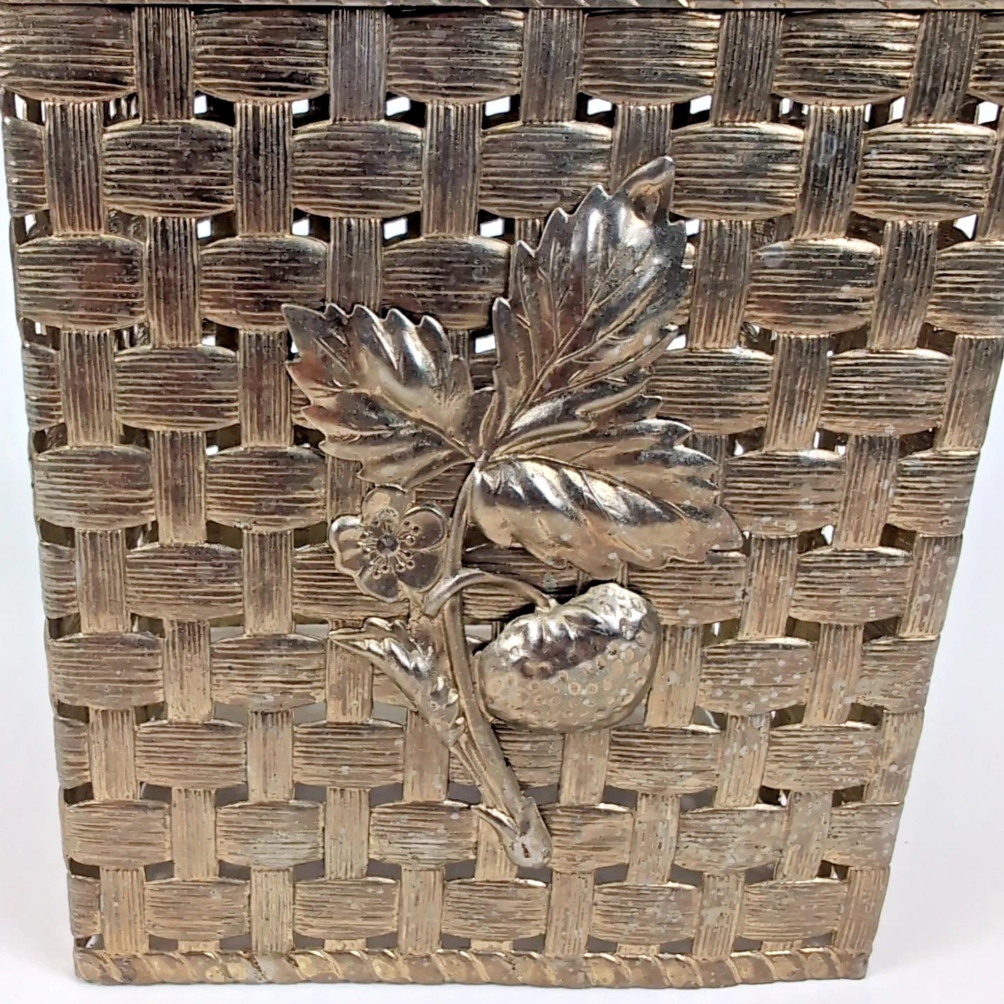 Vintage Hollywood Regency Brass Gold Tone Strawberry Tissue Box Holder Cover | eBay