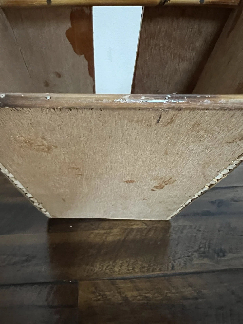 Vintage MCM Bamboo Wood Tissue Box Holder Sturdy Solid Piece | eBay