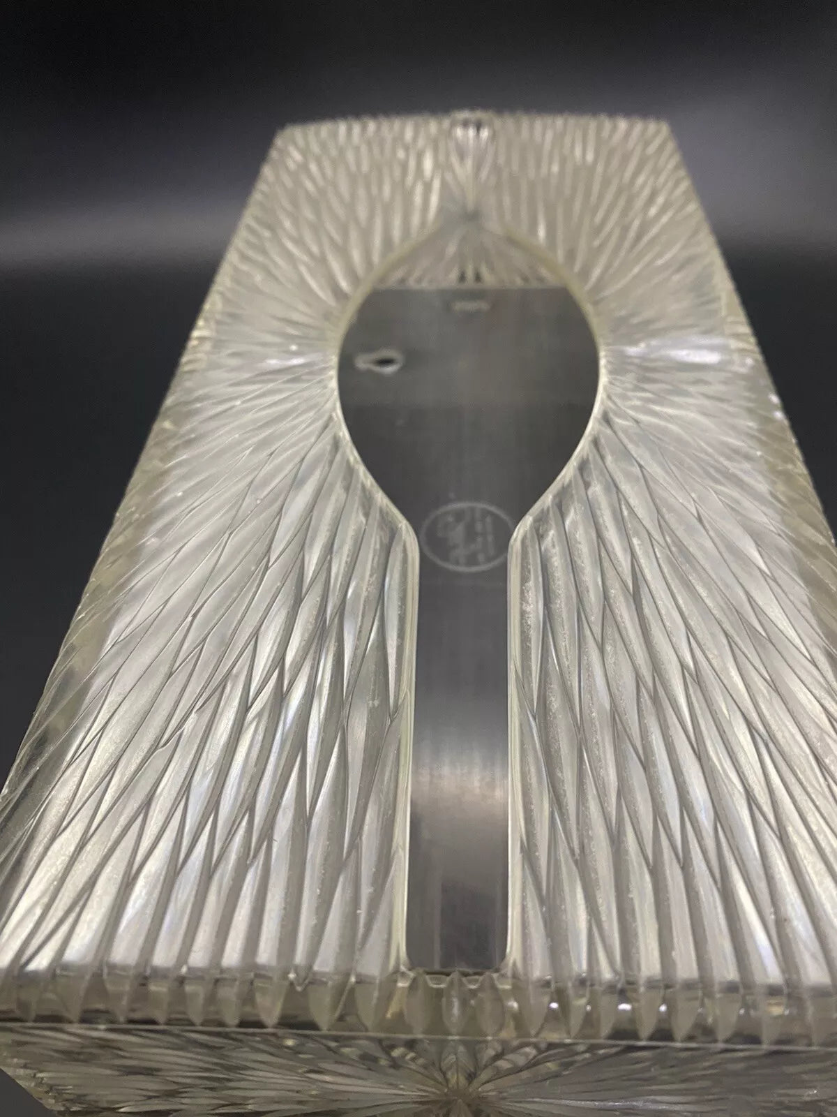 Vtg Home Decor Clear Lucite Starburst Tissue Box Holder Hollywood Regency GUC | eBay