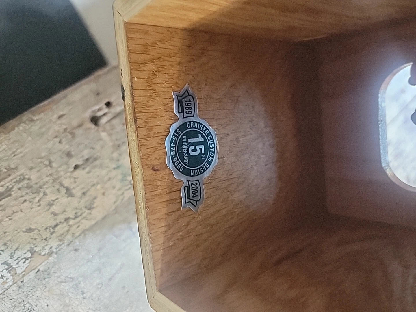 Vintage Craiger Custom Designs Solid Oak Stand Up Tissue Box Cover | eBay