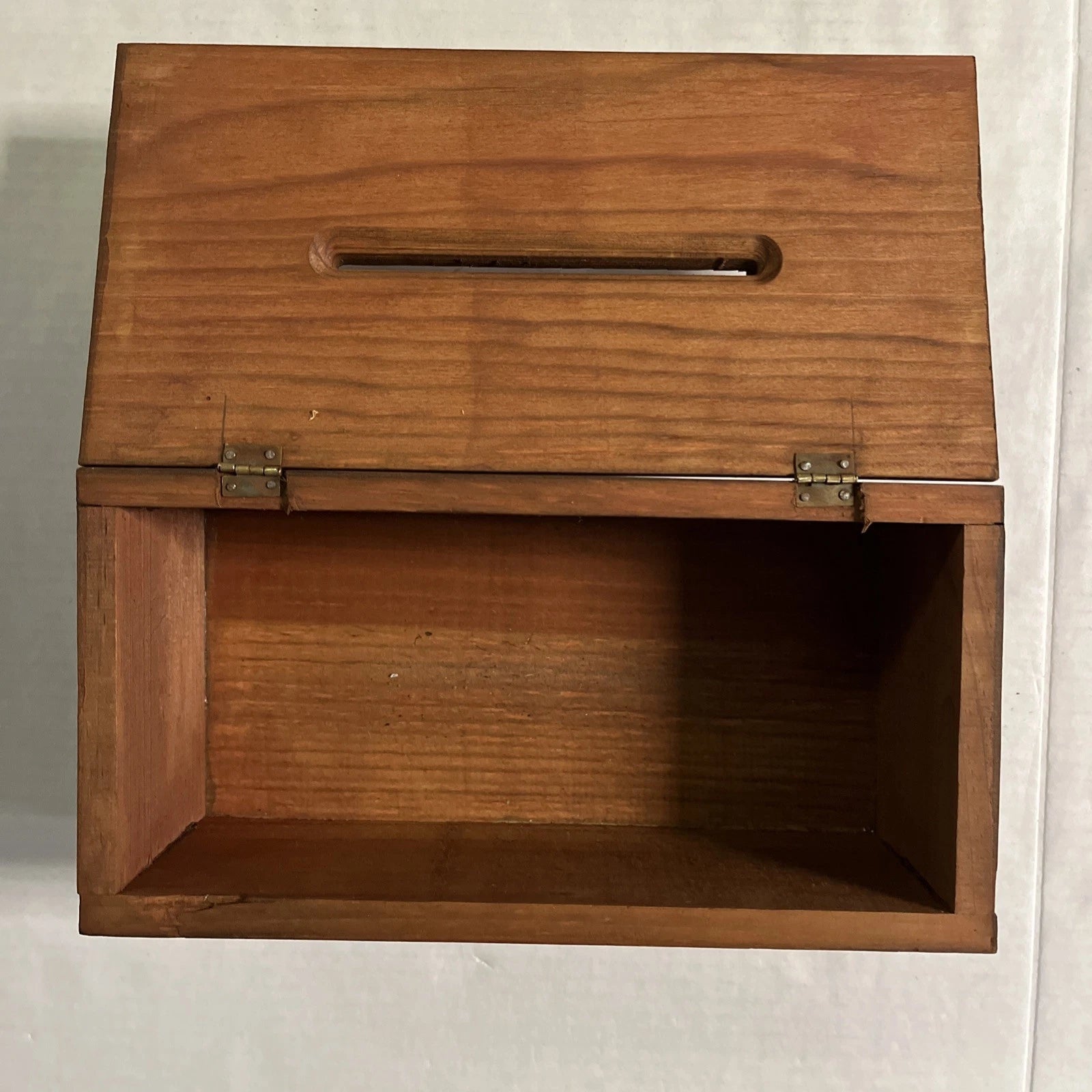 Vintage Hand Carved Wooden Tissue Box Holder Box Yellow Floral Boho Hippie | eBay