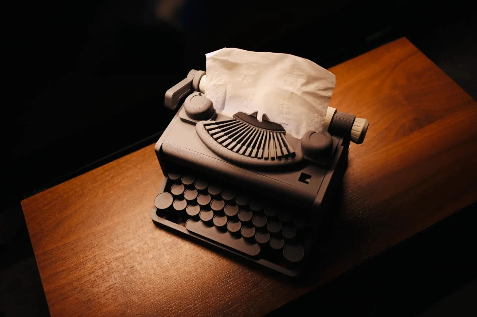 3D Printed Typewriter Style Tissue Box – Retro Office Inspired Auto-Press | eBay