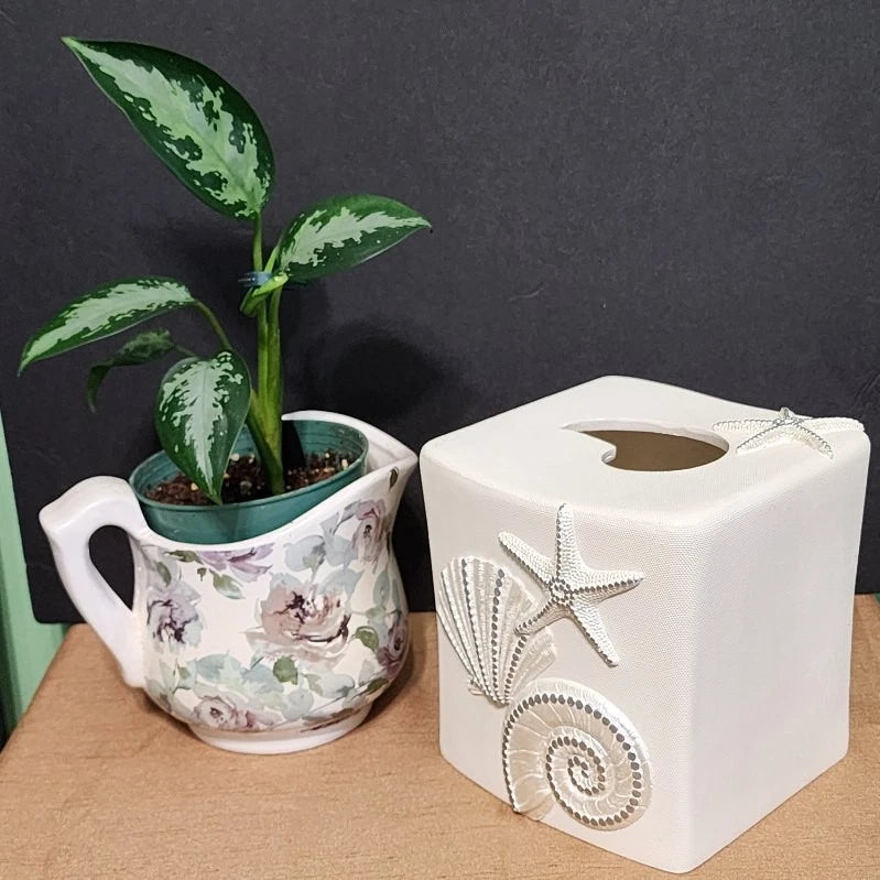 Tissue Box Cover Cream Square Bathroom Kleenex Accessories Facial Tissue Holder | eBay