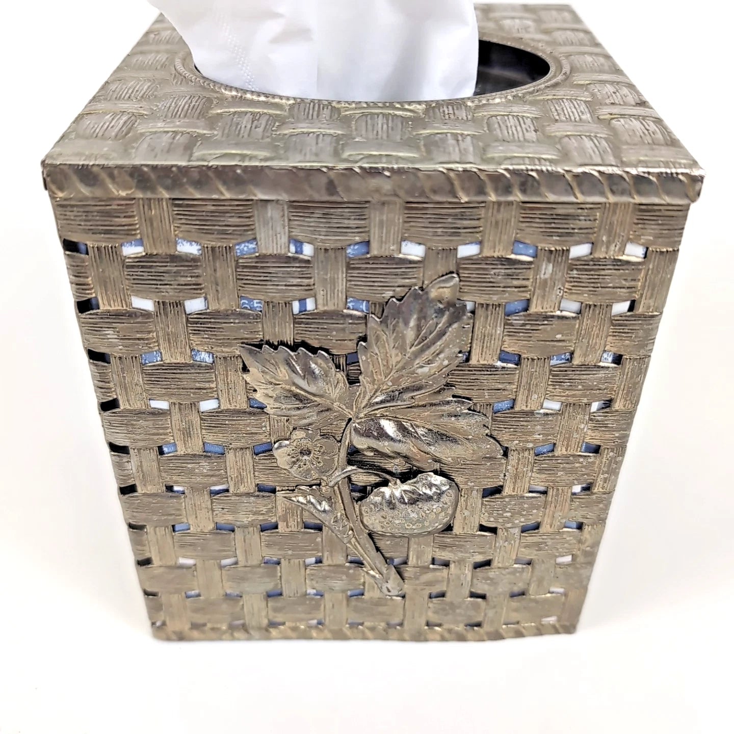 Vintage Hollywood Regency Brass Gold Tone Strawberry Tissue Box Holder Cover | eBay