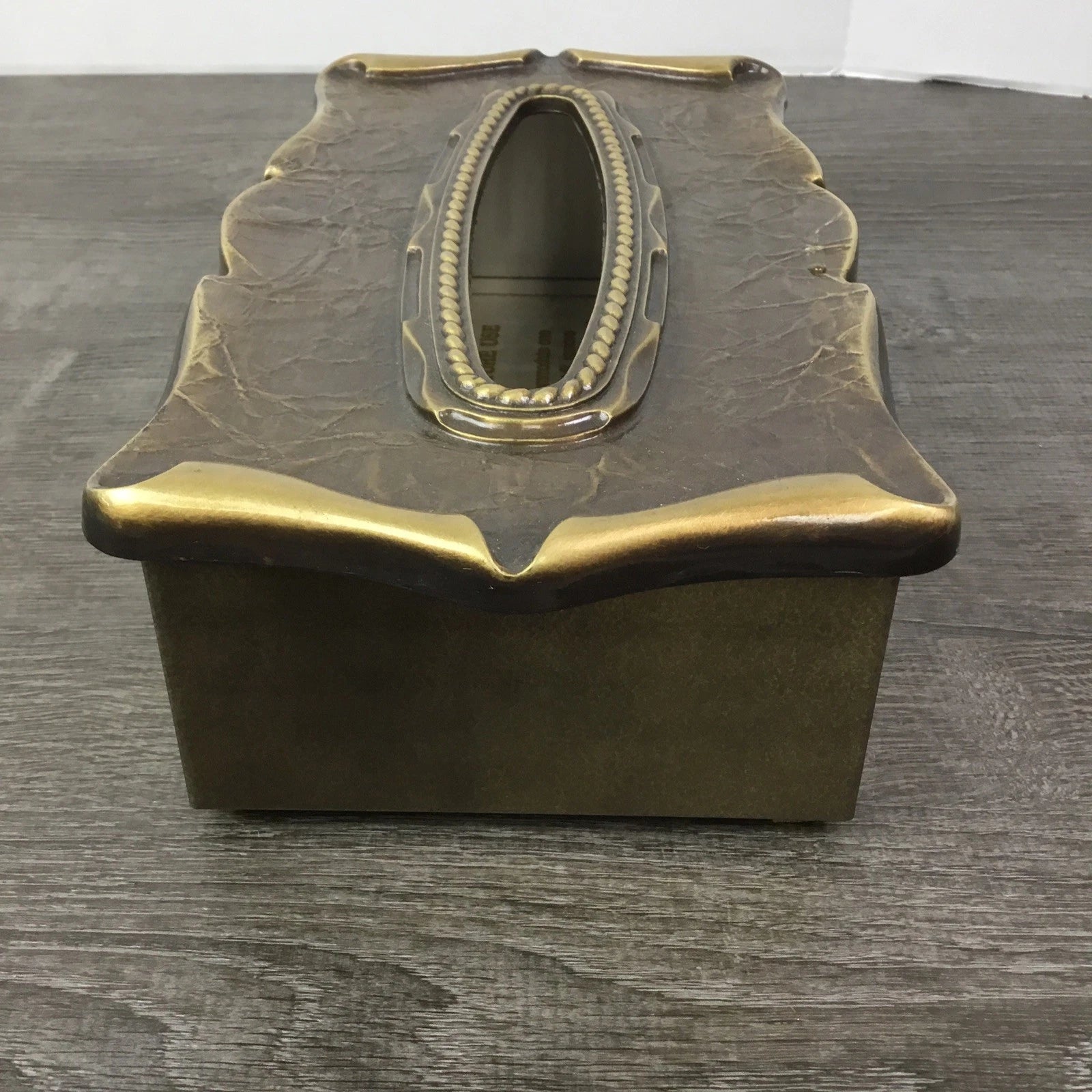 Vtg 1970's Brass Amerock Carriage House Tissue Box Dispenser Cover Complete | eBay
