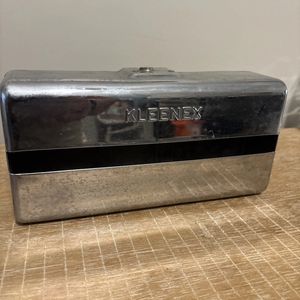Vintage Retro Kleenex Tissue Dispenser Metal Box Holder Wall Mount - opens | eBay