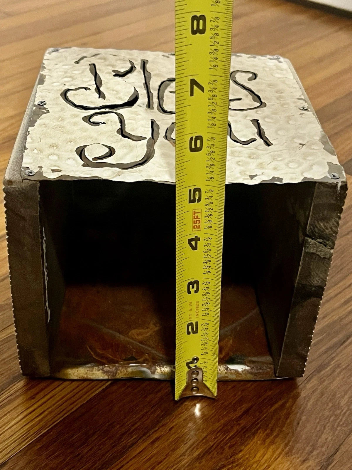 Vintage Wood Metal Bless You Tissue Box Cube Signed Kathleen Wedemeyer 6 X 6” | eBay