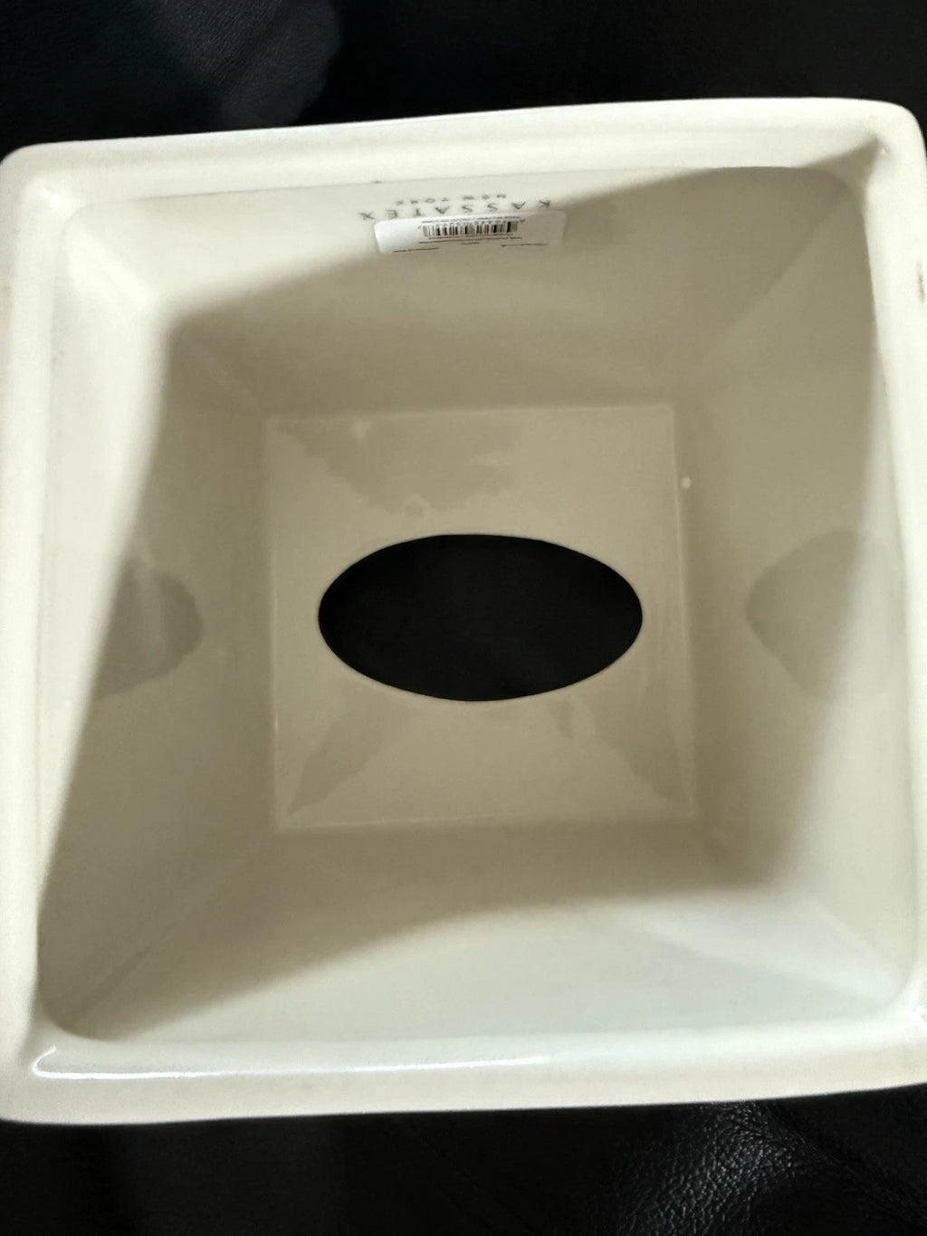 White Porcelain KASSATEX Le Bain Tissue Box Holder NWOB | eBay