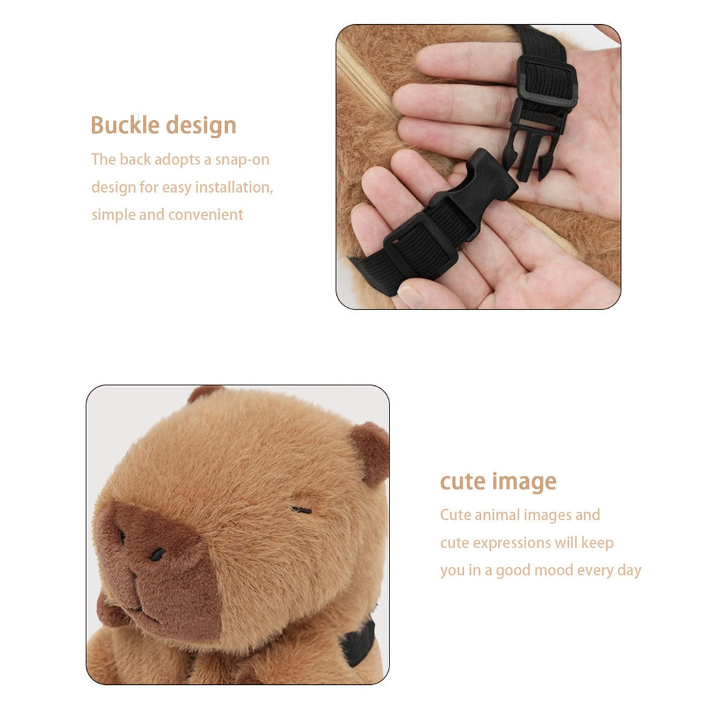 Plush Tissue Box for Car Zippered Cartoon Capybara Tissue Box for Automobile | eBay