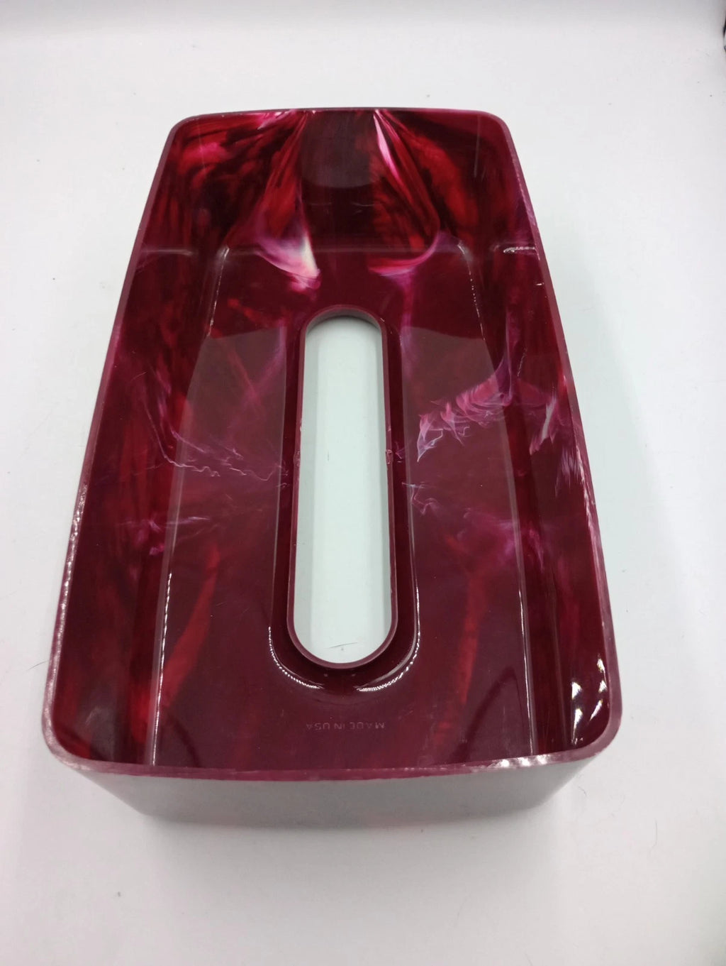 Faux Marble Vintage Acrylic Lucite Plastic Tissue Box Holder Pink Magenta Rose | eBay