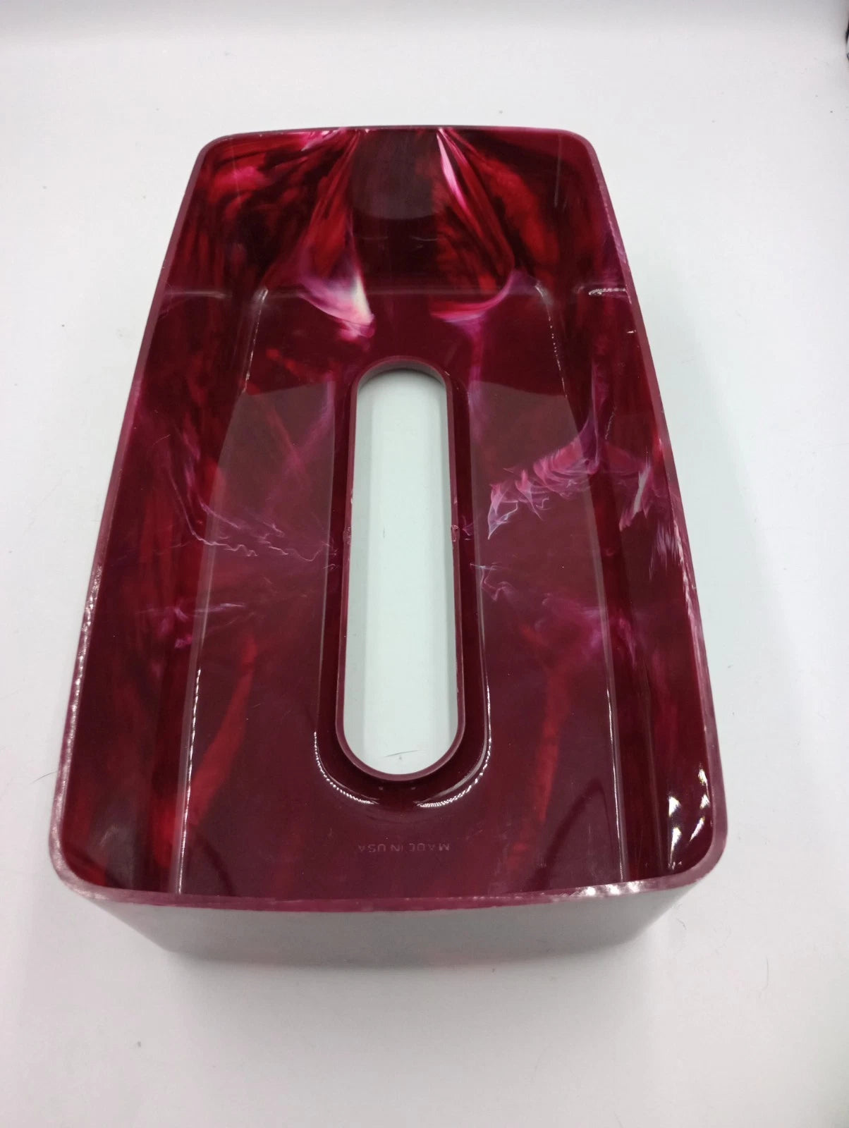Faux Marble Vintage Acrylic Lucite Plastic Tissue Box Holder Pink Magenta Rose | eBay