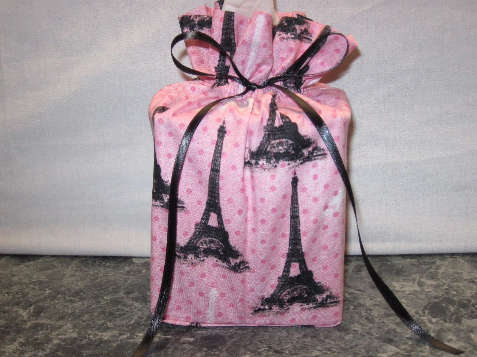 Eiffel Tower on pink cotton Fabric square Tissue Box Cover Handmade | eBay