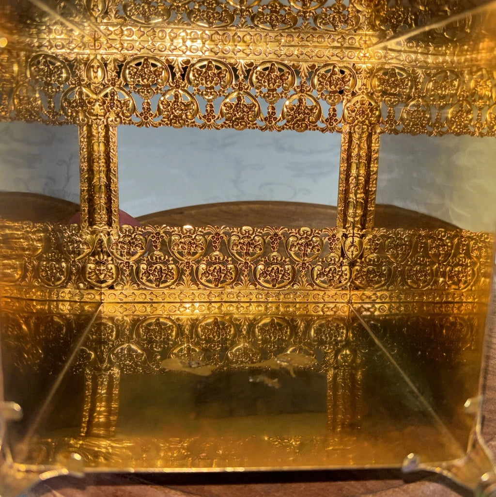 1950’S GOLDTONE HOLLYWOOD REGENCY ROSE WREATH TISSUE BOX COVER | eBay