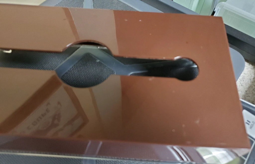 VINTAGE MCM TISSUE BOX HOLDER BROWN ACRYLIC LUCITE | eBay