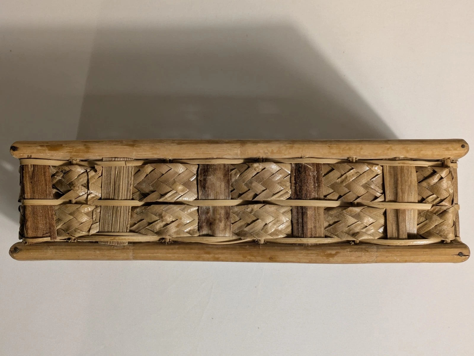 Wicker Rattan Bamboo Natural Tissue Box Cover Coastal Boho Rectangular Vintage | eBay