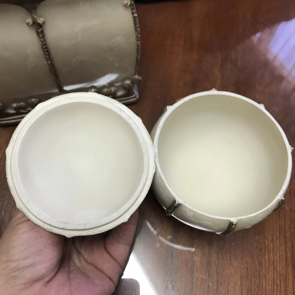 Vintage Croscill Romanza Tissue Cover, Soap Dish,Tinker Box Set | eBay