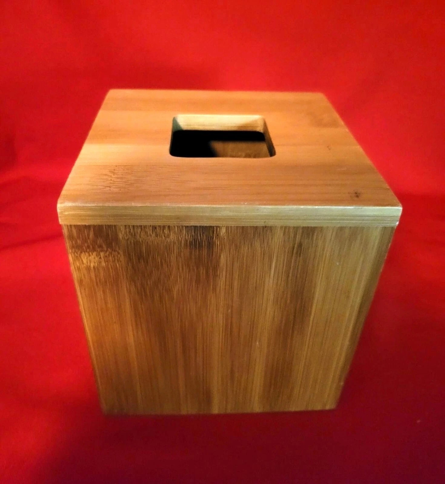 Wooden Bamboo Barrel Tissue Box Holder | eBay