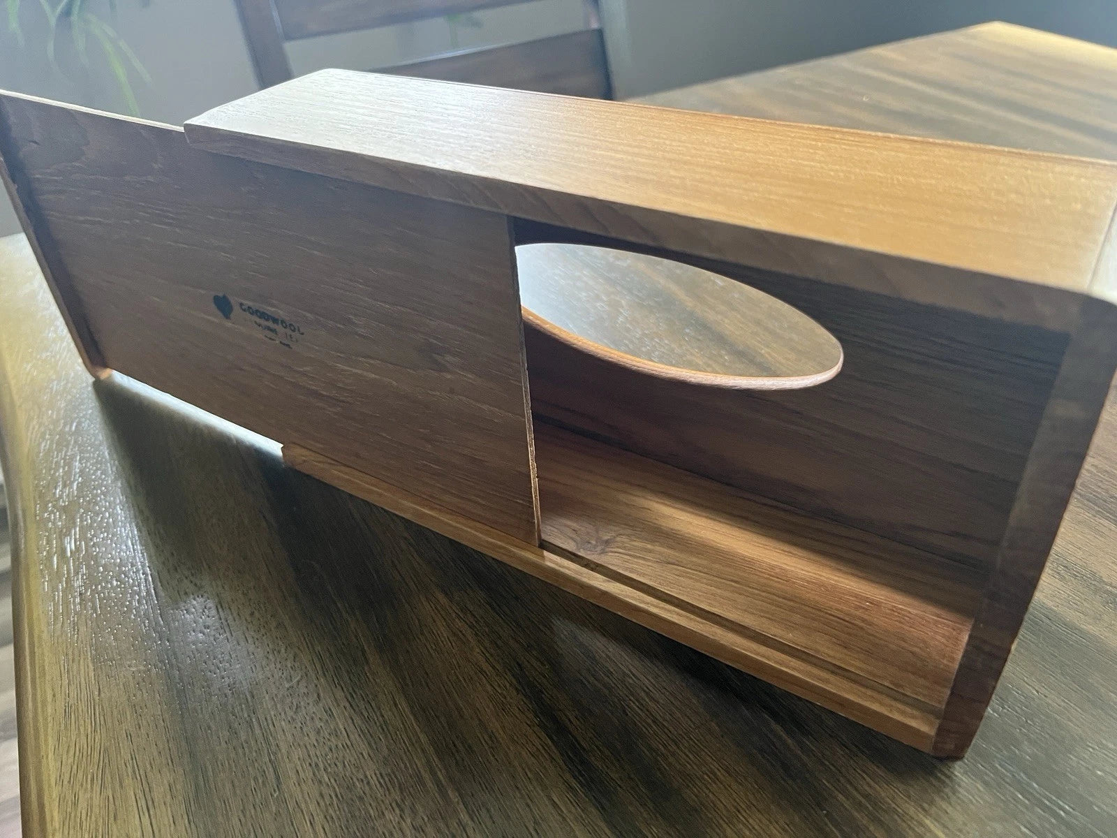 Vintage Mid Century Modern Goodwood Brand Teak Wood Tissue Box Cover Thailand | eBay