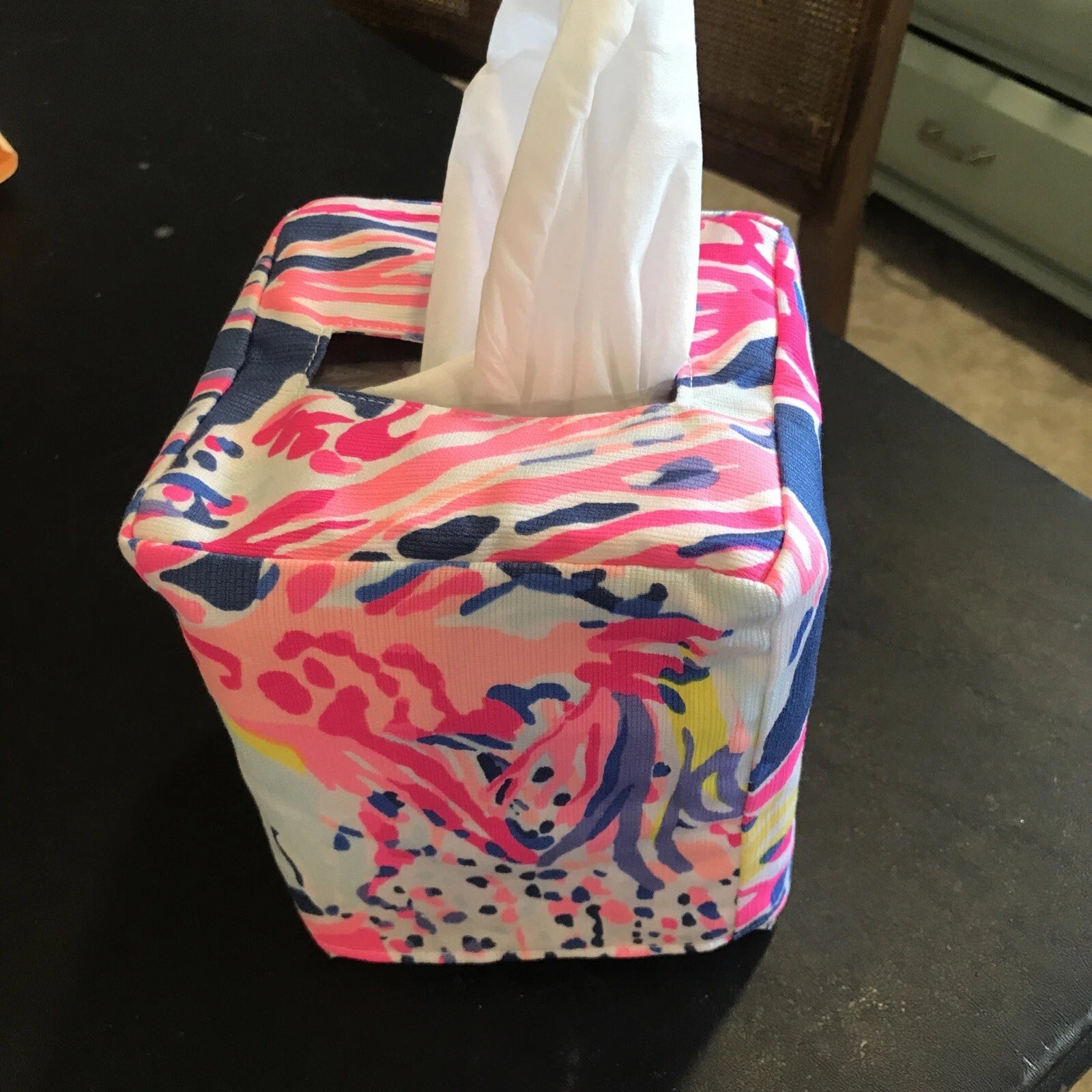 Lilly Pulitzer Square Tissue Box Fabric Cover 5x4 1/2”B | eBay