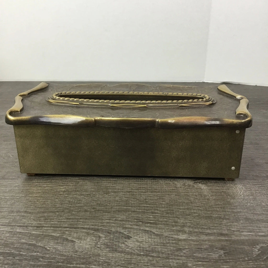 Vtg 1970's Brass Amerock Carriage House Tissue Box Dispenser Cover Complete | eBay