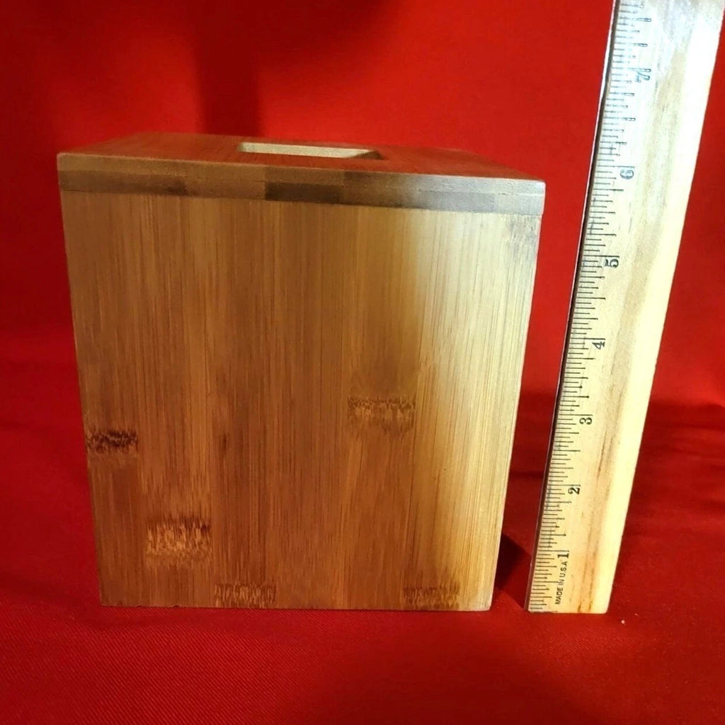 Wooden Bamboo Barrel Tissue Box Holder | eBay