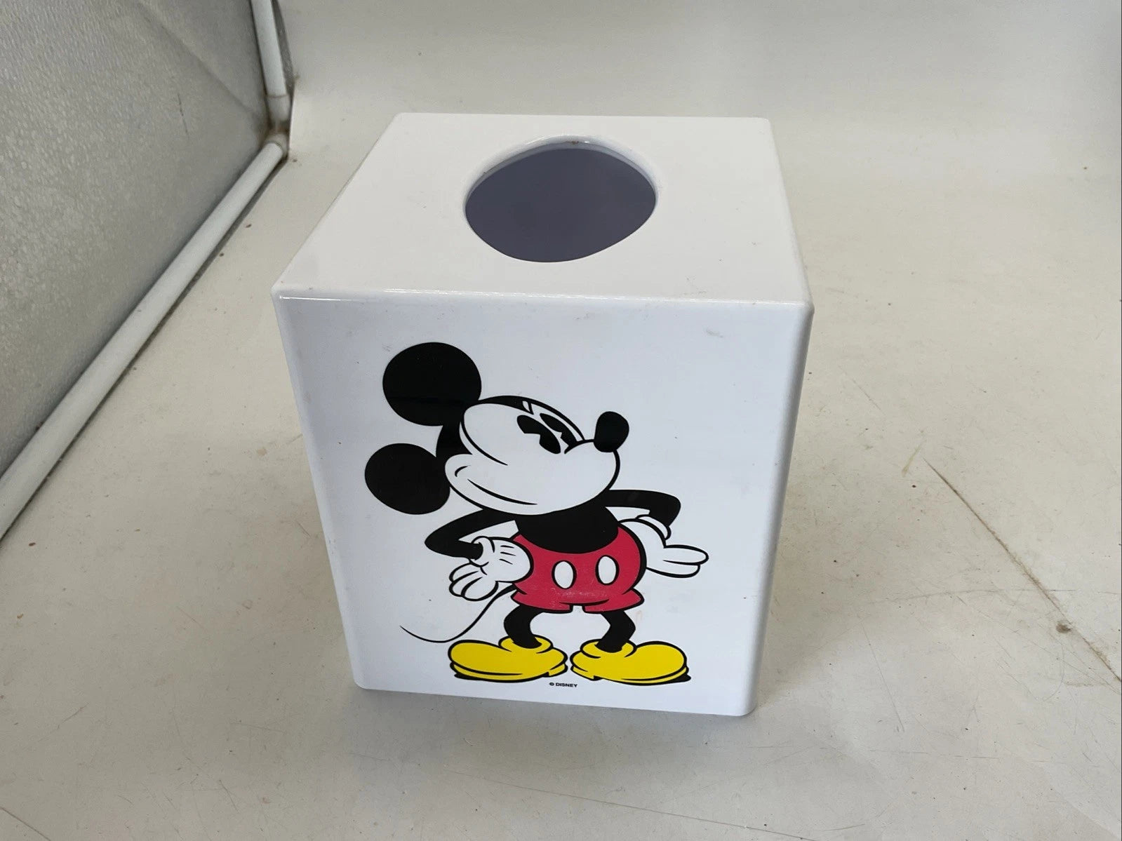 Vintage Walt Disney Mickey Mouse Tissue Box Cover Holder Square Plastic 6x5x5” | eBay