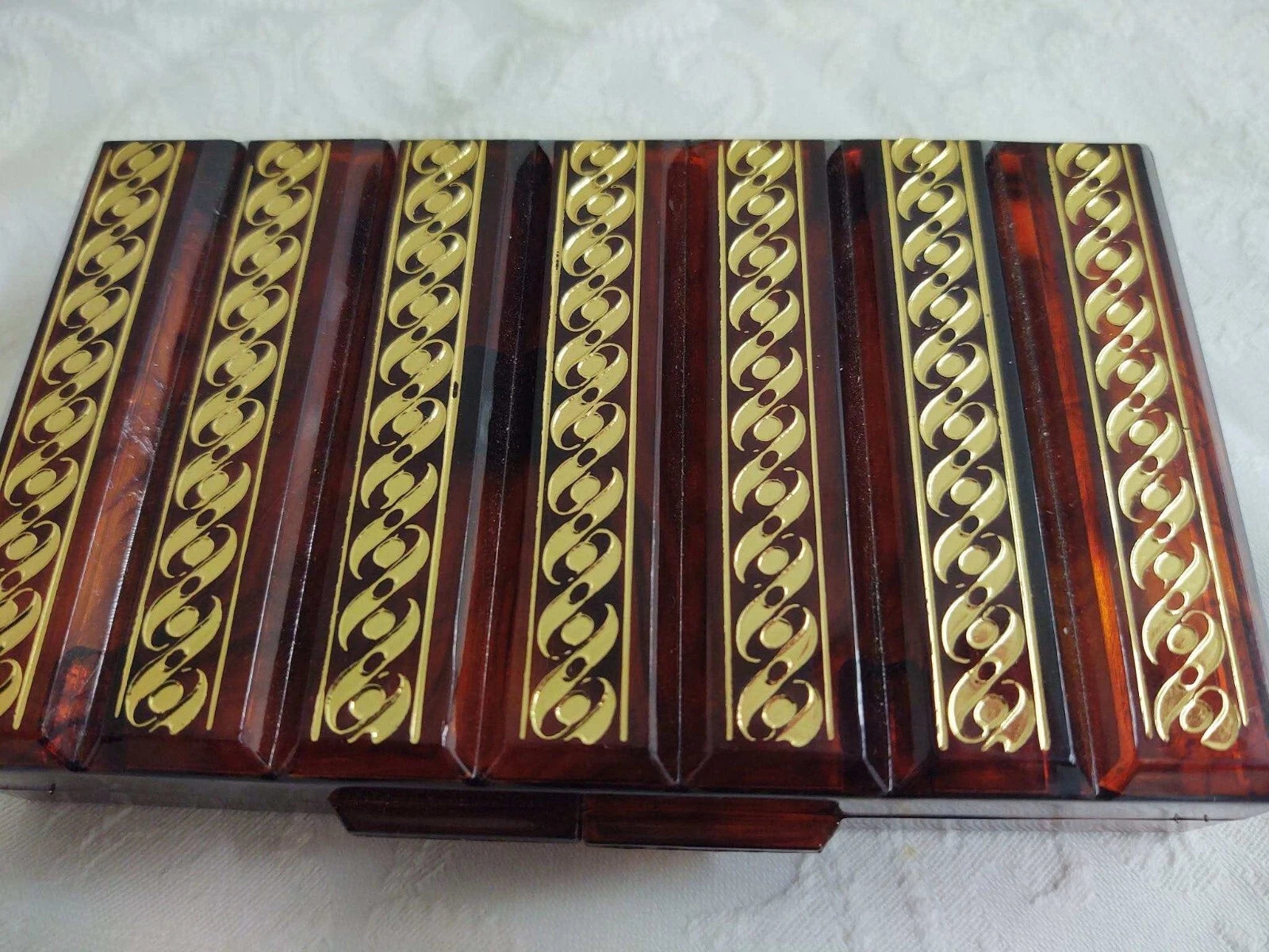 Vtg. J.S.N.Y. plastic mirrored tissue box. | eBay