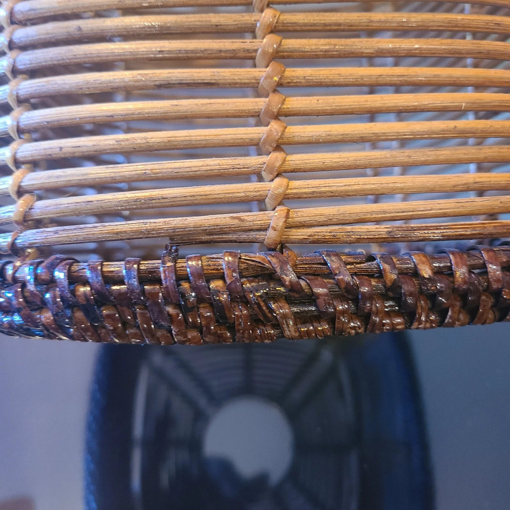 Tissue box holder in wicker rattan. 2 tone. Boho. | eBay