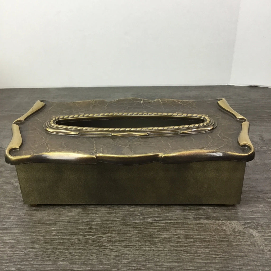 Vtg 1970's Brass Amerock Carriage House Tissue Box Dispenser Cover Complete | eBay