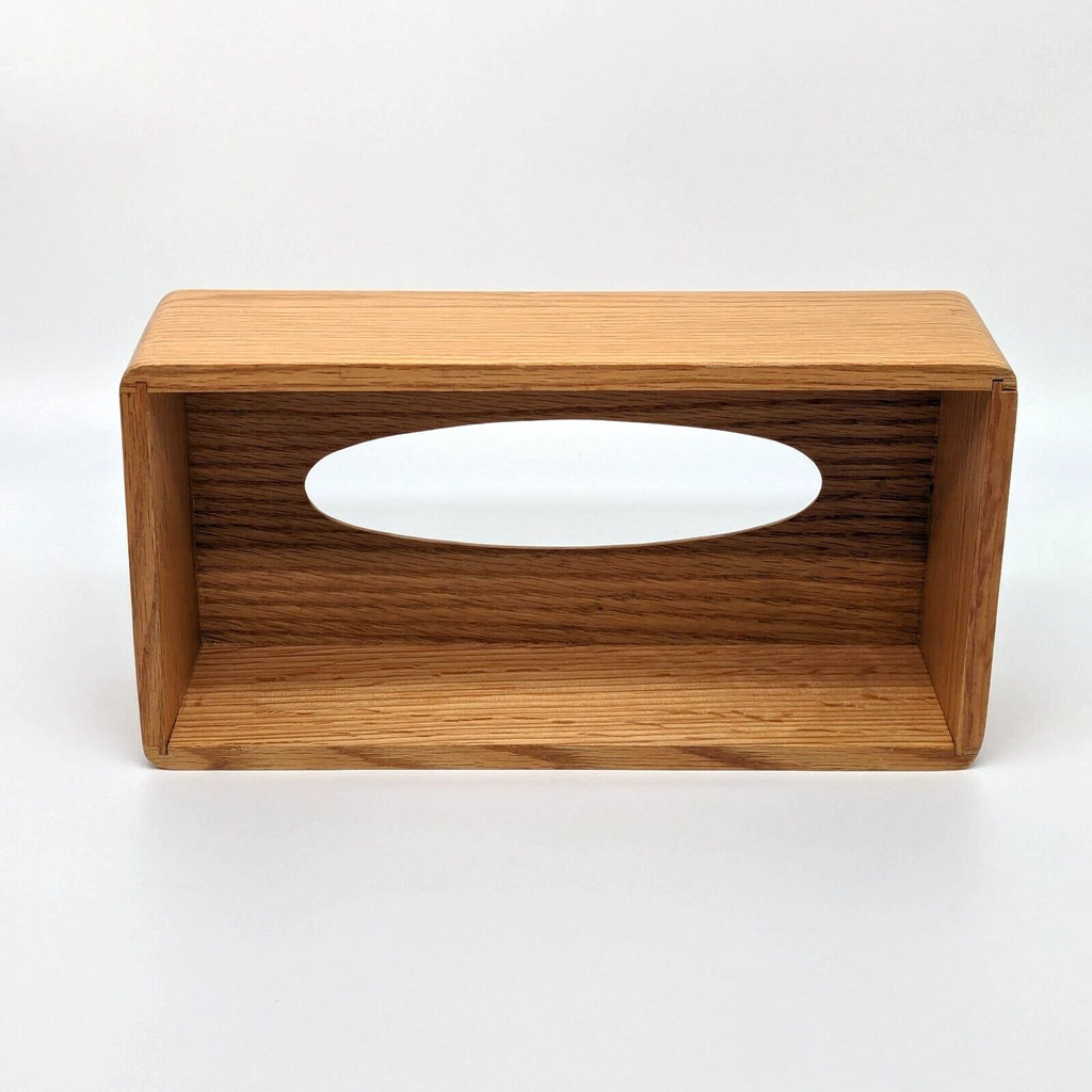 Vintage Oak Tissue Box Cover Dispenser Solid Wood Rectangle Rustic Traditional | eBay