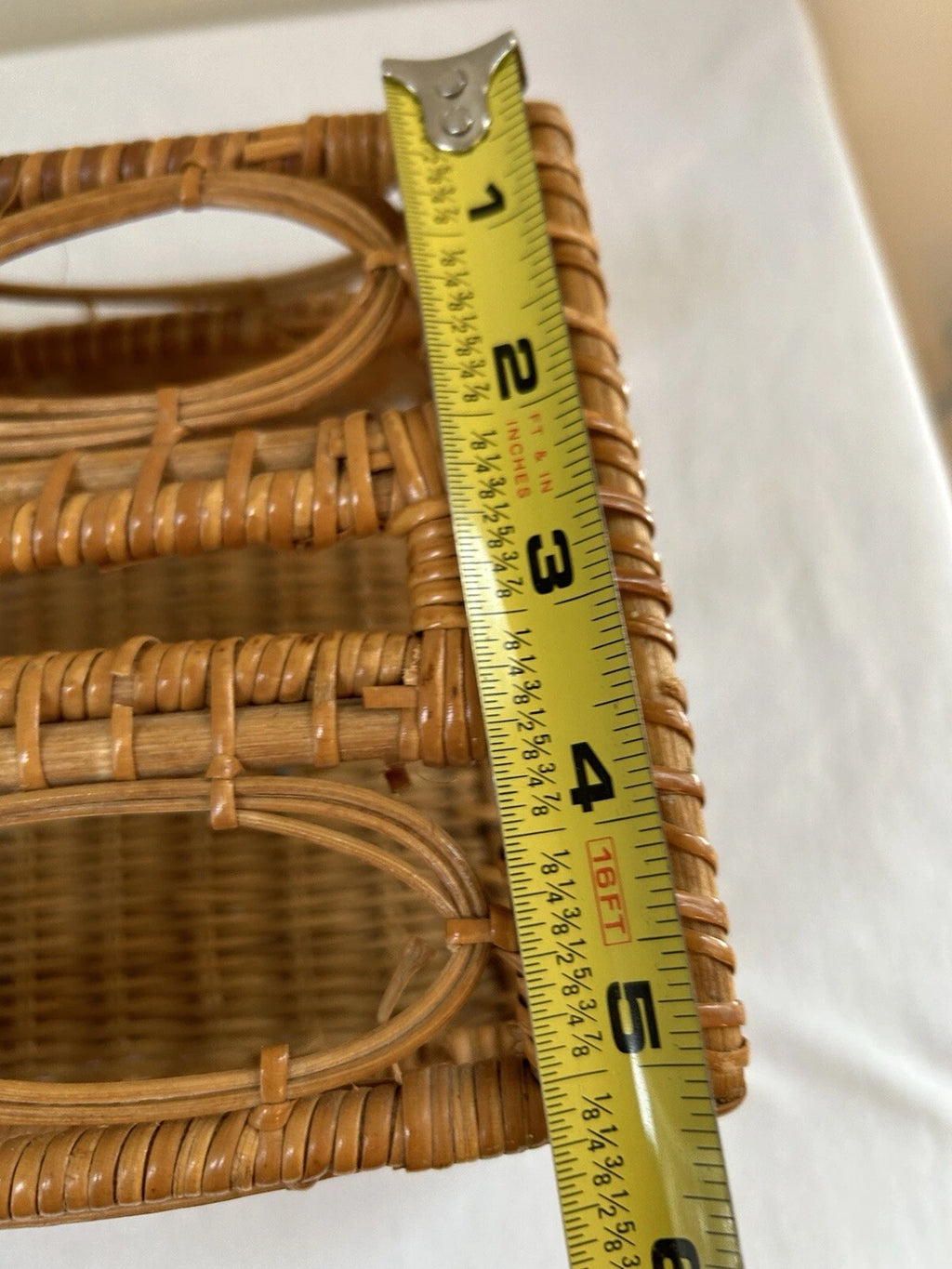 Vintage Rattan Wicker Tissue Box Cover Holder 1970s Boho Bathroom READ | eBay