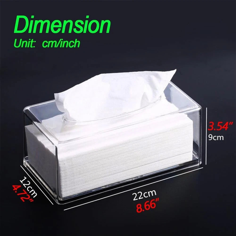 Square Clear Acrylic Tissue Box, Box Covers Rectangular | eBay