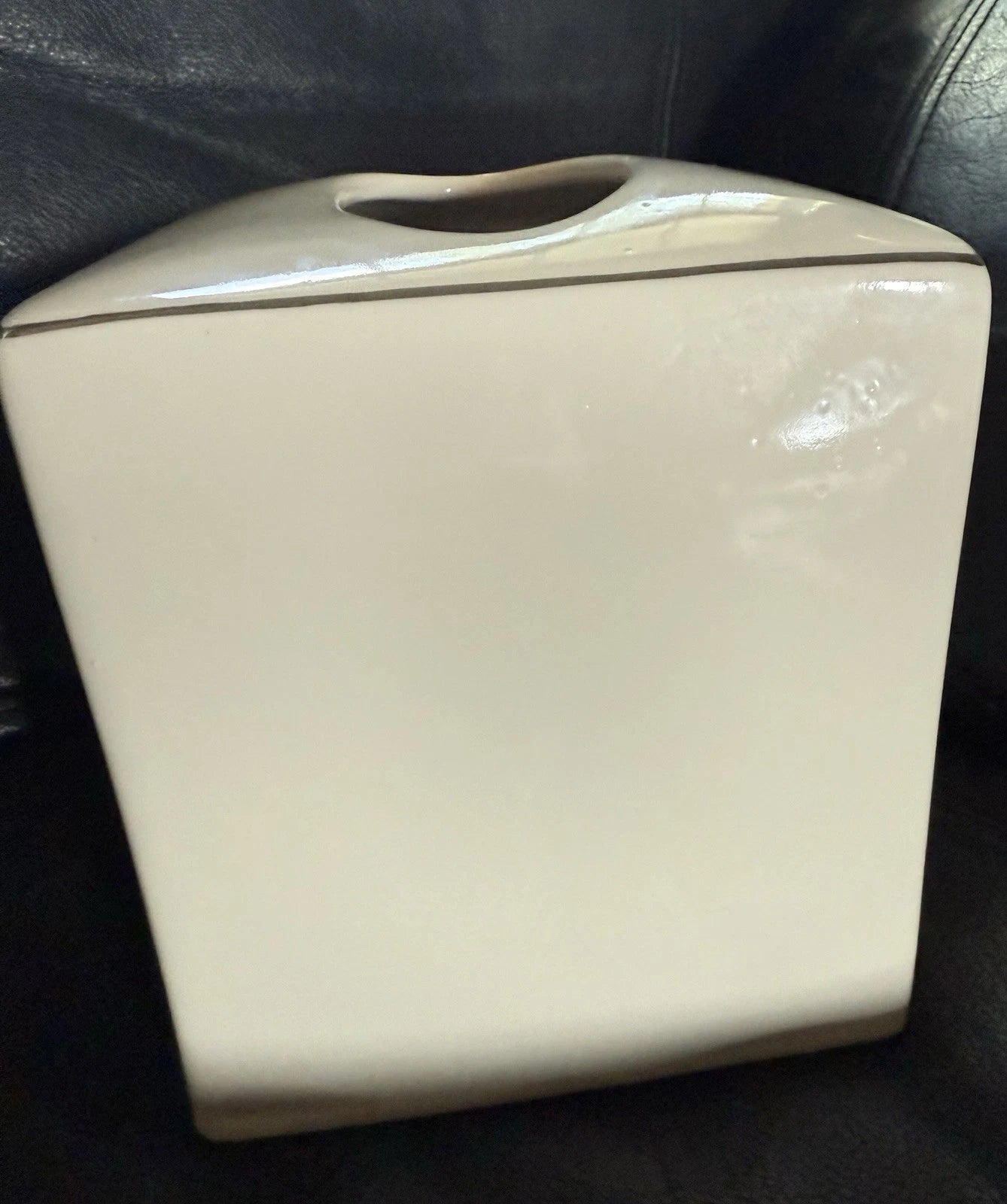 White Porcelain KASSATEX Le Bain Tissue Box Holder NWOB | eBay