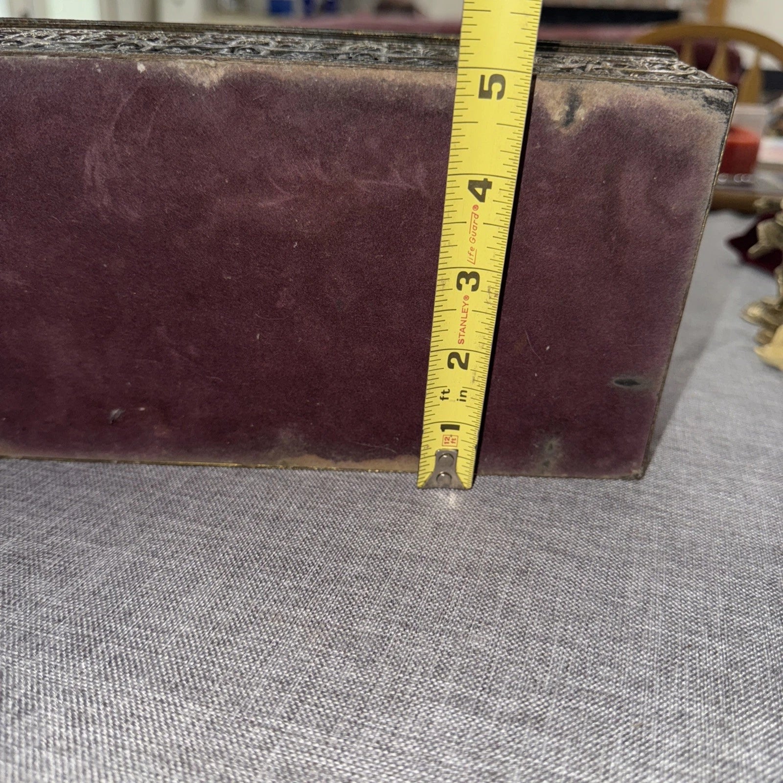 Vintage MCM Gold Tone Brass Tissue Box Filigree Holder Ornate Hollywood Regency | eBay