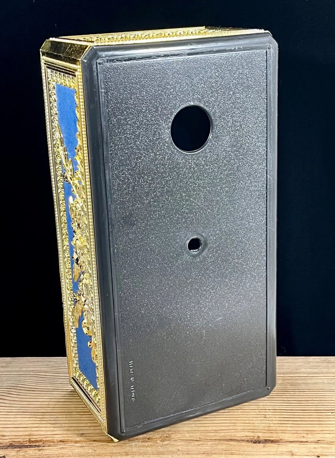 Hollywood Regency Vintage Blue & Gold Repousse Ornate Rose Tissue Box Cover | eBay