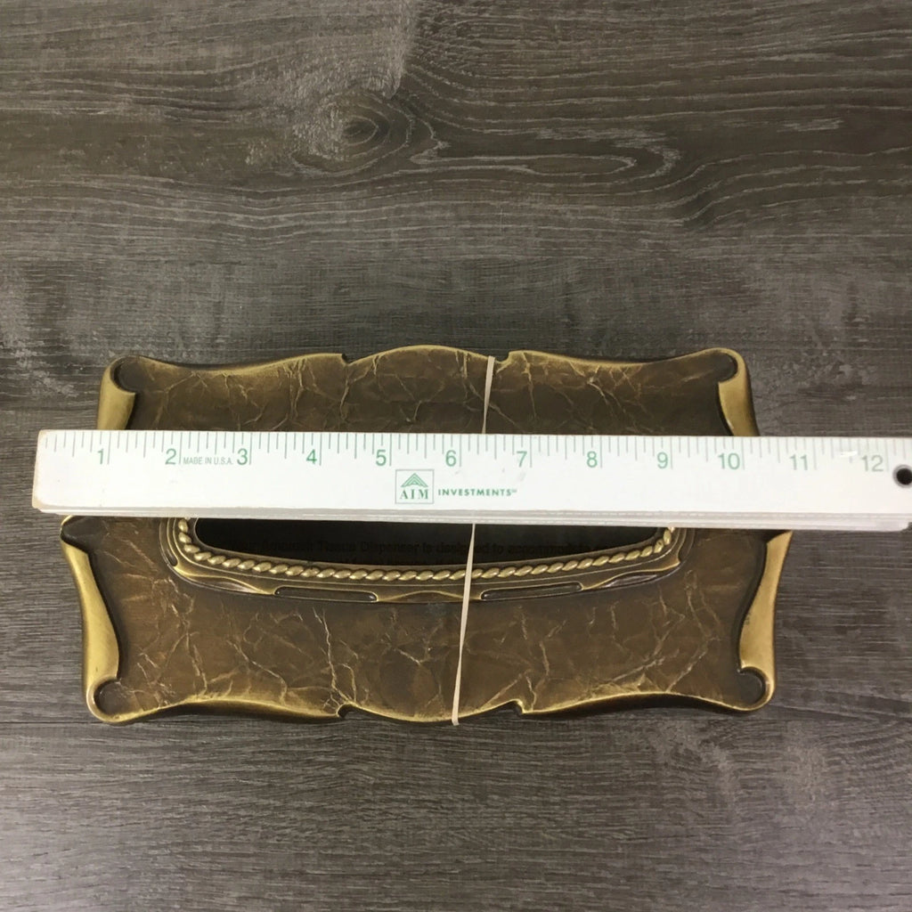 Vtg 1970's Brass Amerock Carriage House Tissue Box Dispenser Cover Complete | eBay